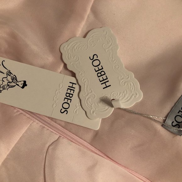 Hebeos A-Line/Princess Chiffon Ruffles Halter Sleeveless Floor-Length Dress - Picture 3 of 4